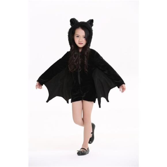 Cuteshower Kids Bat Jumpsuit Halloween Costume for Girls - Picture 3 of 8